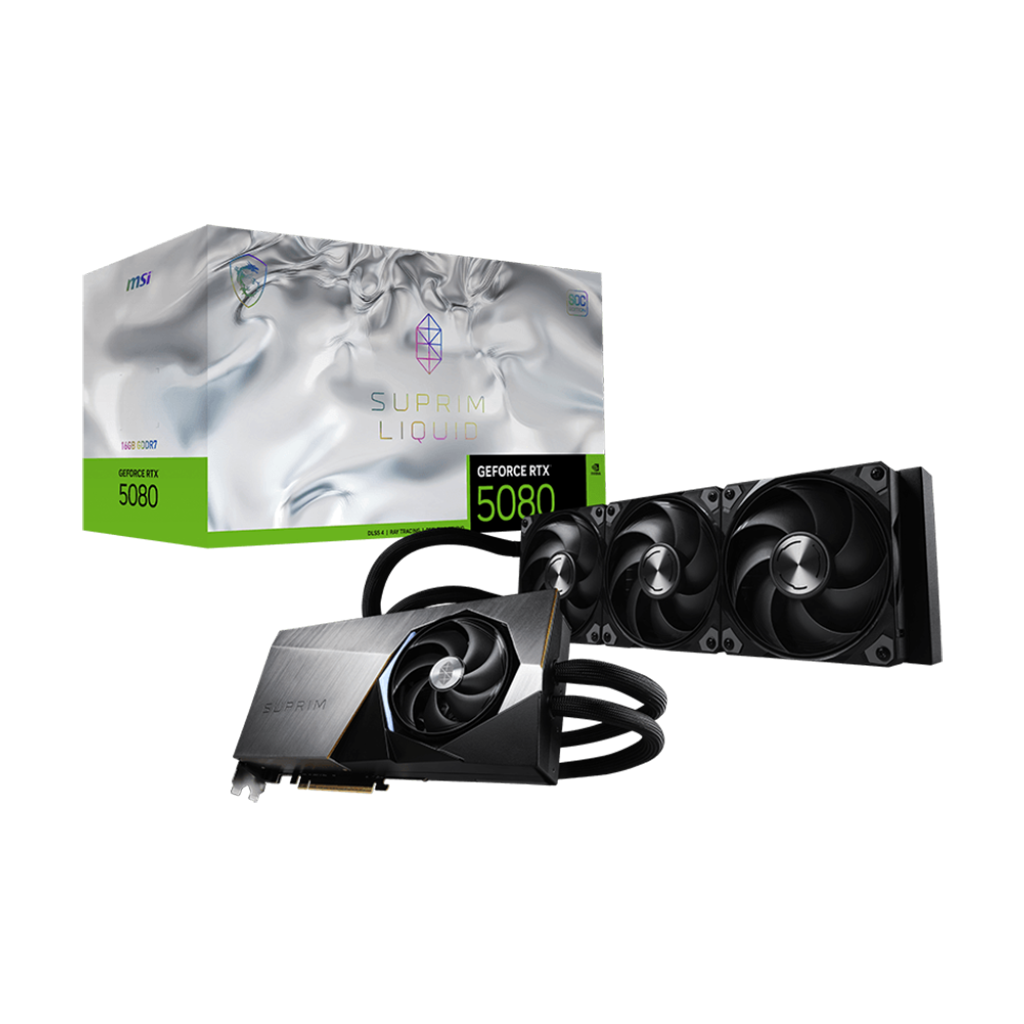 MSI GeForce RTX 5080 16G SUPRIM LIQUID SOC